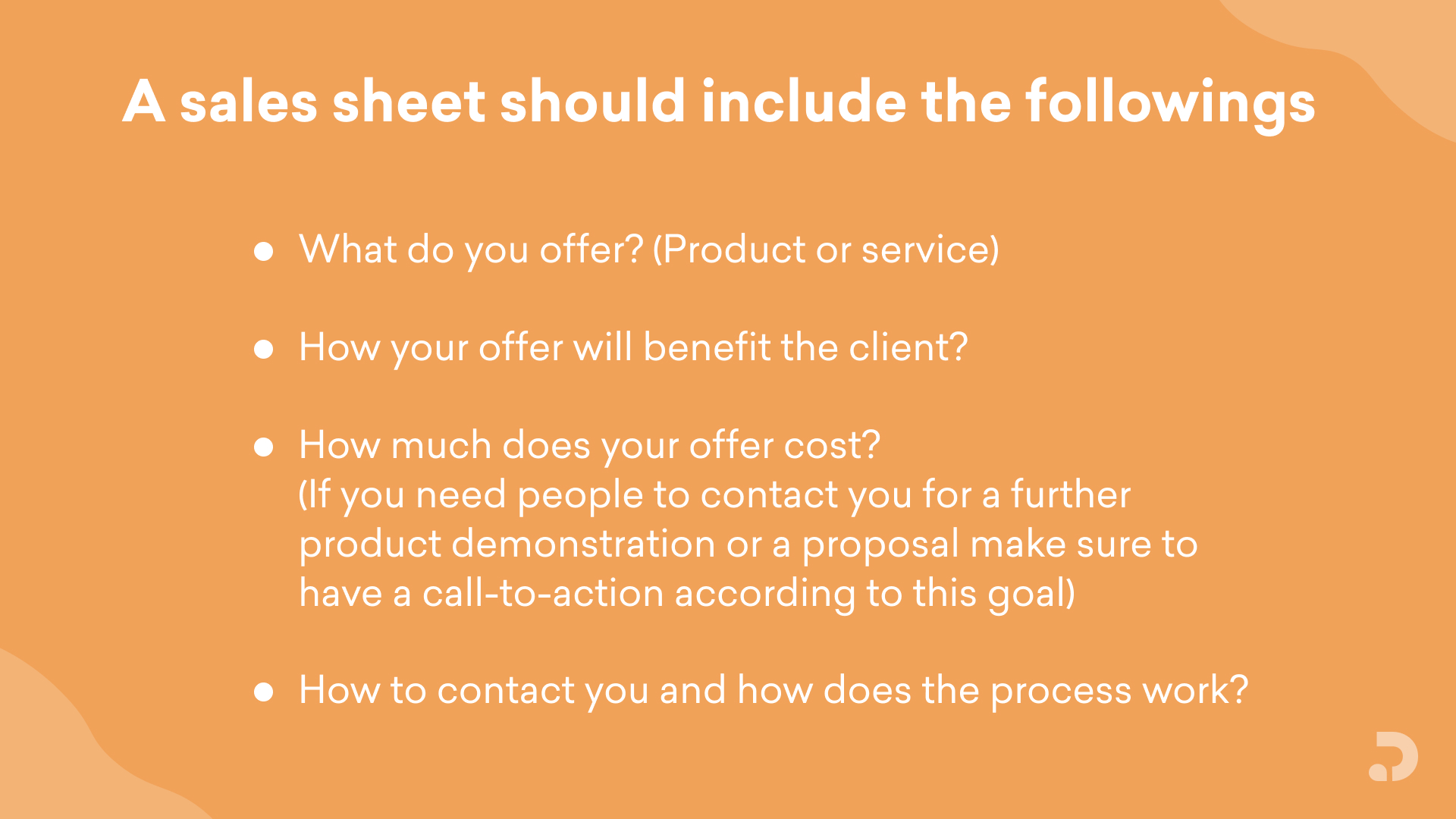 Creating and Selling Effective Sales Sheets with Examples Decktopus